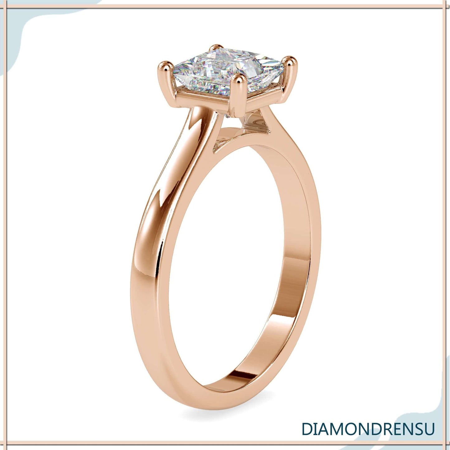 princess cut moissanite - diamondrensu