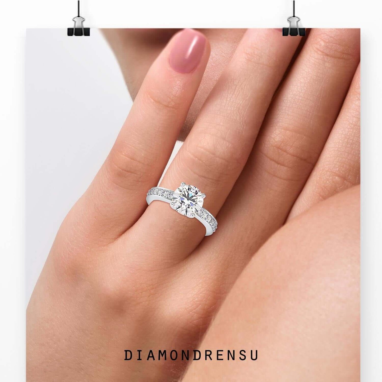 2 carat round cut diamond ring for bold elegance and sparkle.