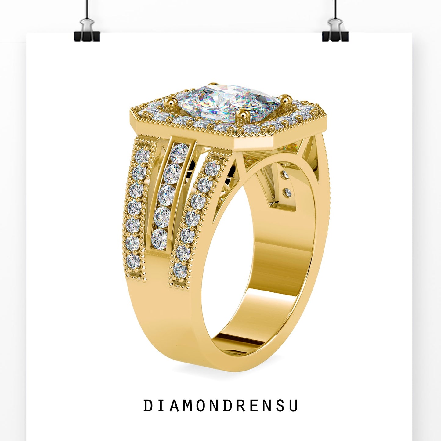Lab grown diamond ring in a prong setting, ethically sourced and IGI certified.