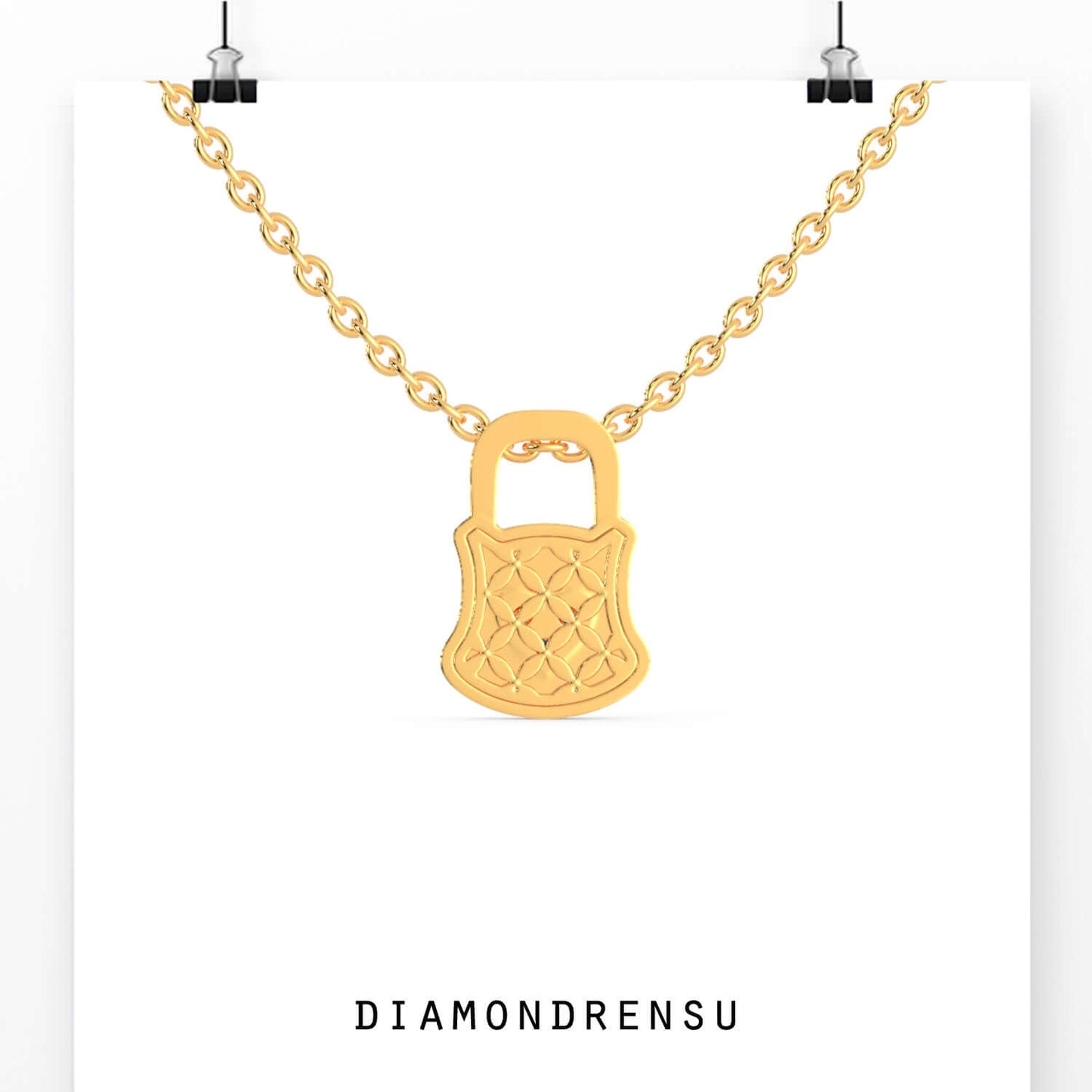 moissanite pendant set - diamondrensu