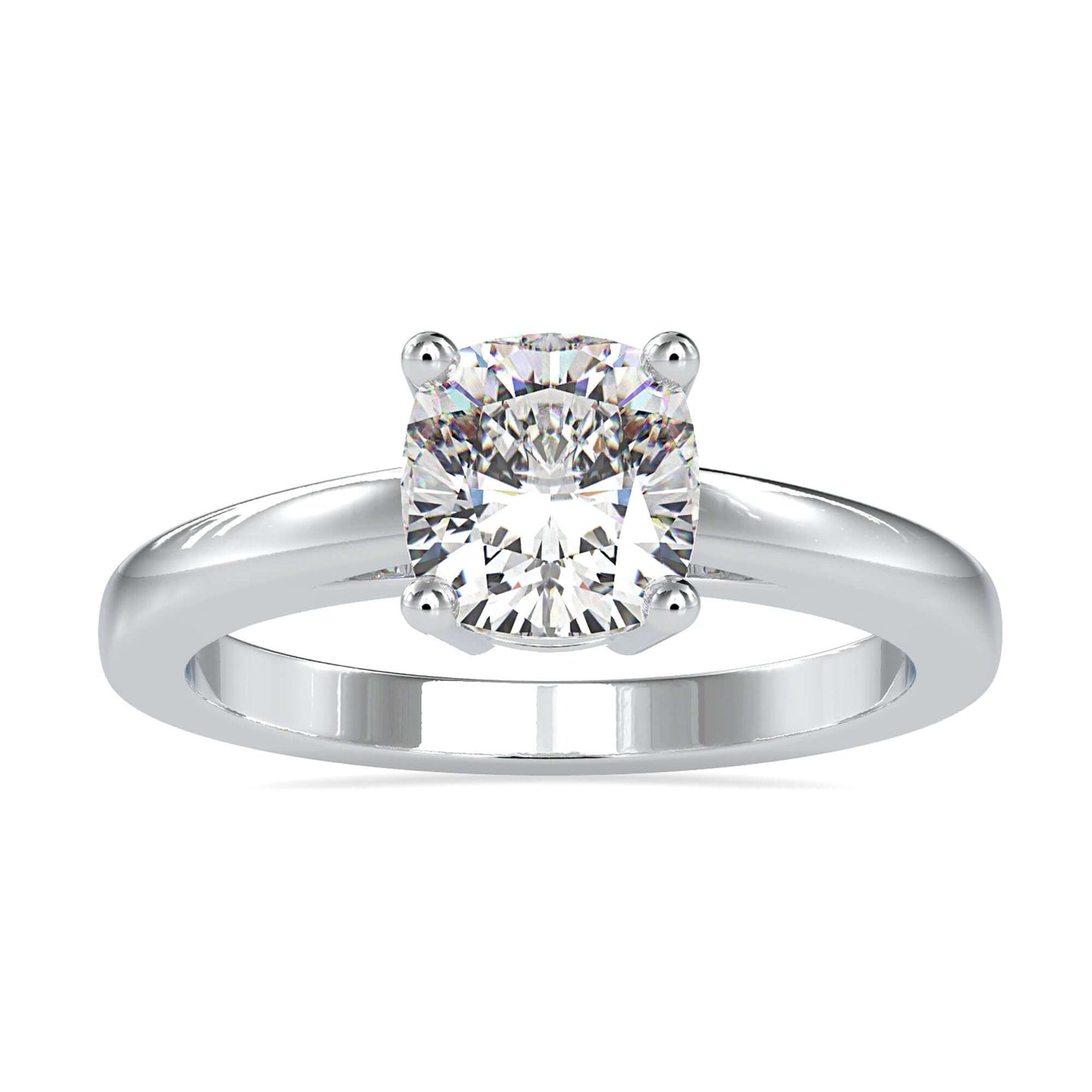 4 prong solitaire engagement ring for a classic and secure diamond setting.