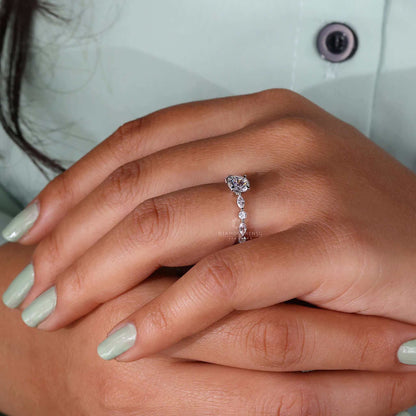 lab created diamond ring
