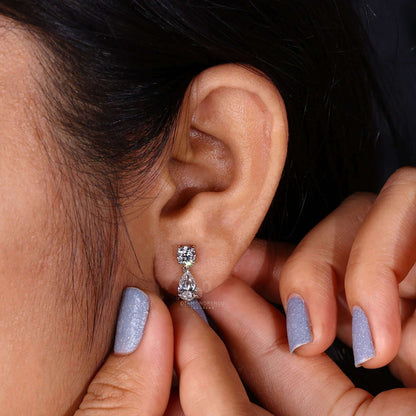 lab grown diamond earrings