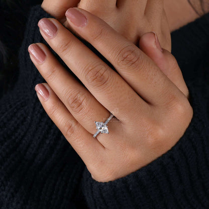 lab created diamond ring