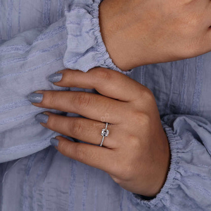 lab created diamond ring