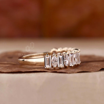 lab created diamond band