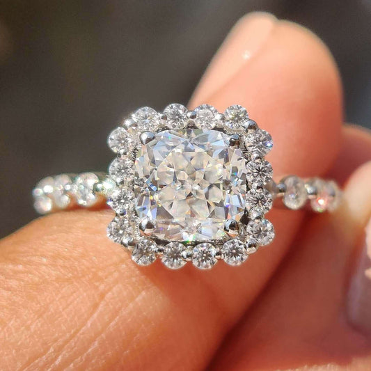 halo engagement ring