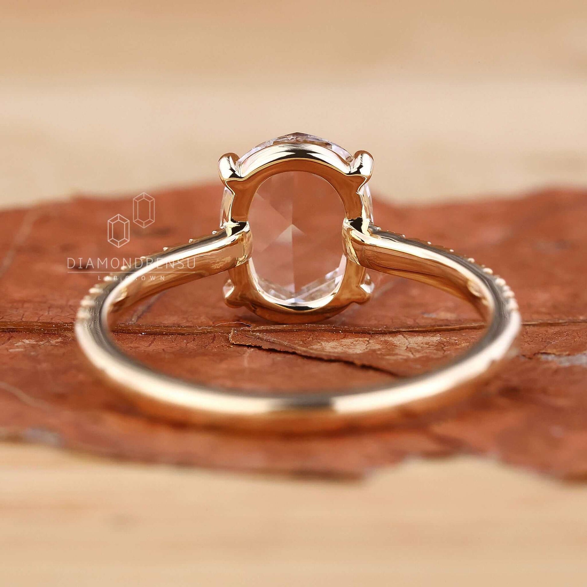 open gallery diamond ring