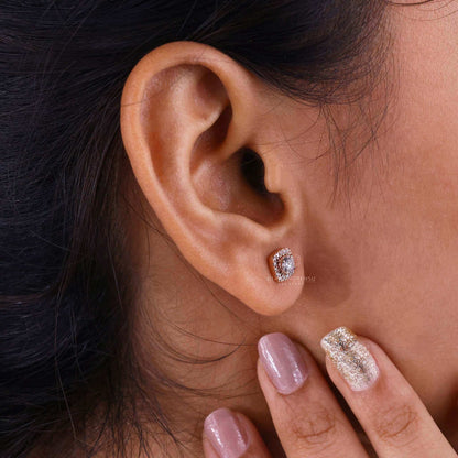round diamond studs