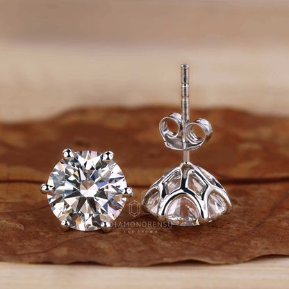 lab created diamond earrings