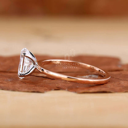 lab created diamond wedding ring