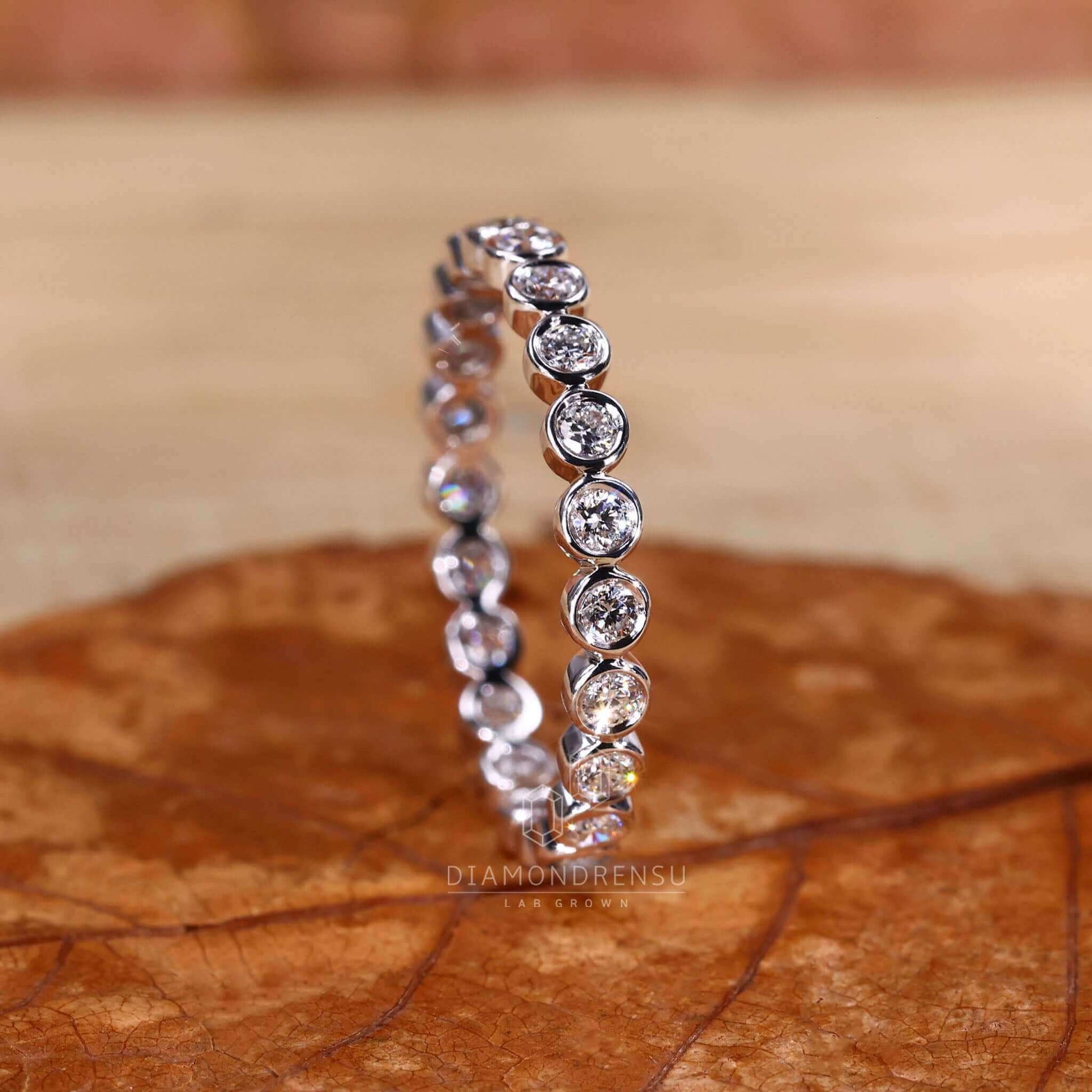bezel set eternity band