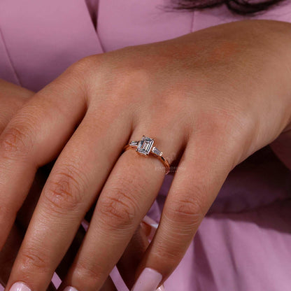 emerald cut engagement ring