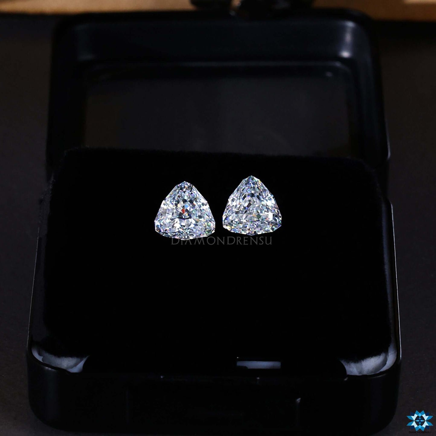 trillion step cut loose moissanite