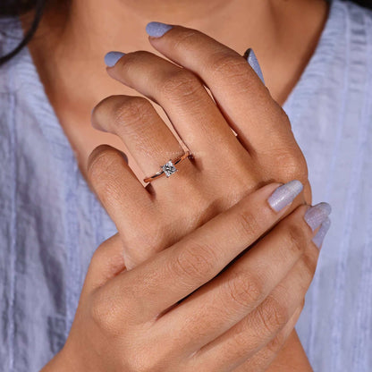certified lab grown diamond ring