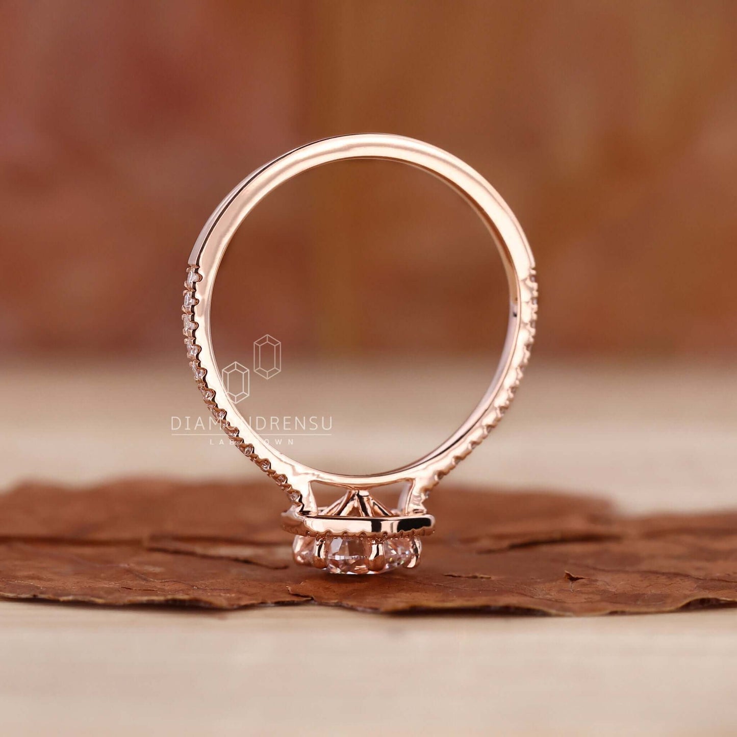 lab created diamond ring