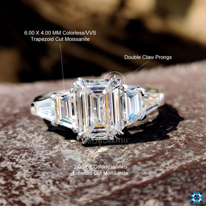 five stone engagement ring