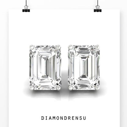 emerald cut moissanite - diamondrensu