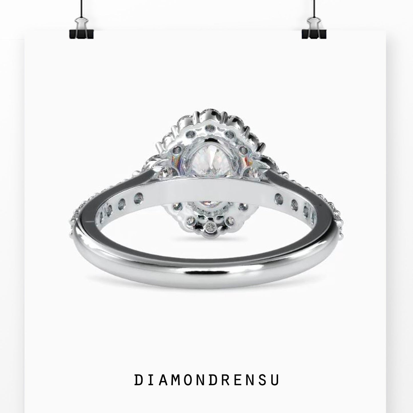 3 carat oval diamond ring with halo engagement ring design