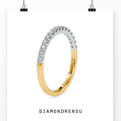 moissanite wedding band - diamondrensu
