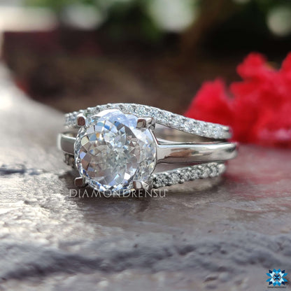 custom moissanite rings - diamondrensu