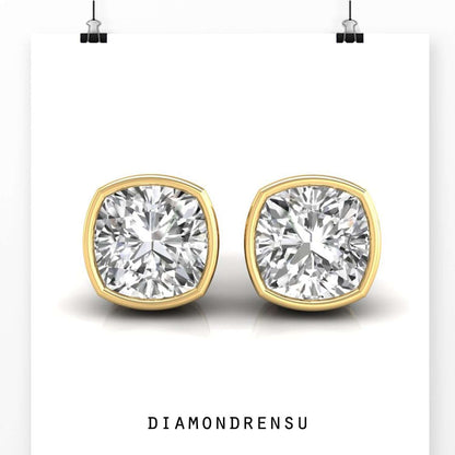 moissanite stud earrings - diamondrensu