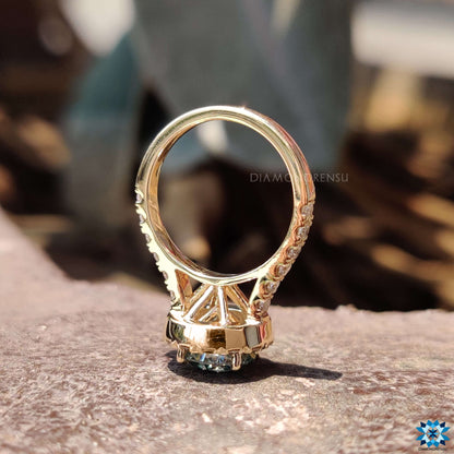 vintage moissanite engagement ring - diamondrensu