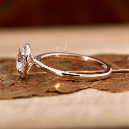 lab created diamond ring