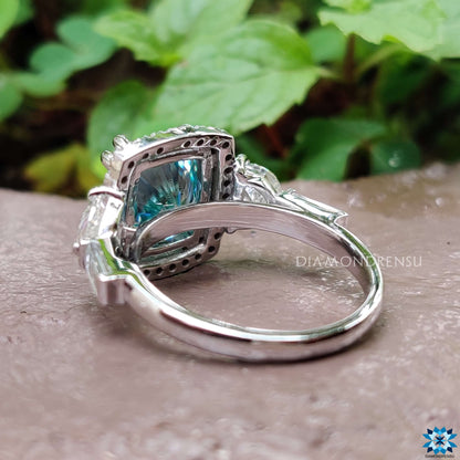 vintage moissanite engagement ring - diamondrensu