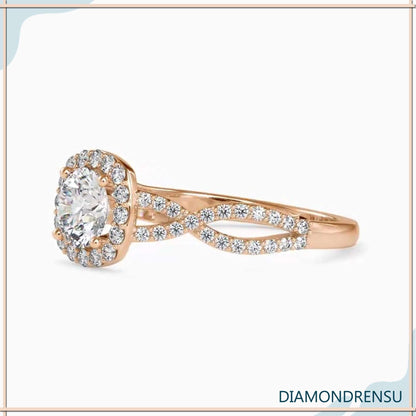 moissanite halo engagement rings - diamondrensu