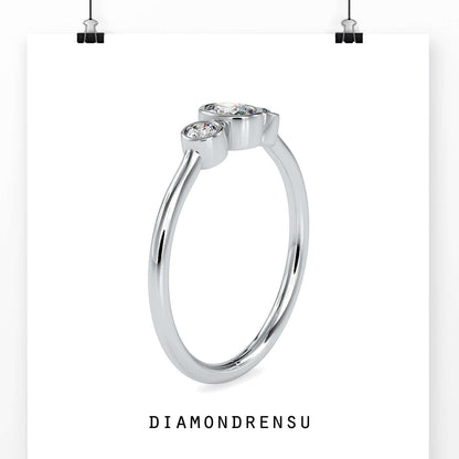 white gold engagement ring - diamondrensu