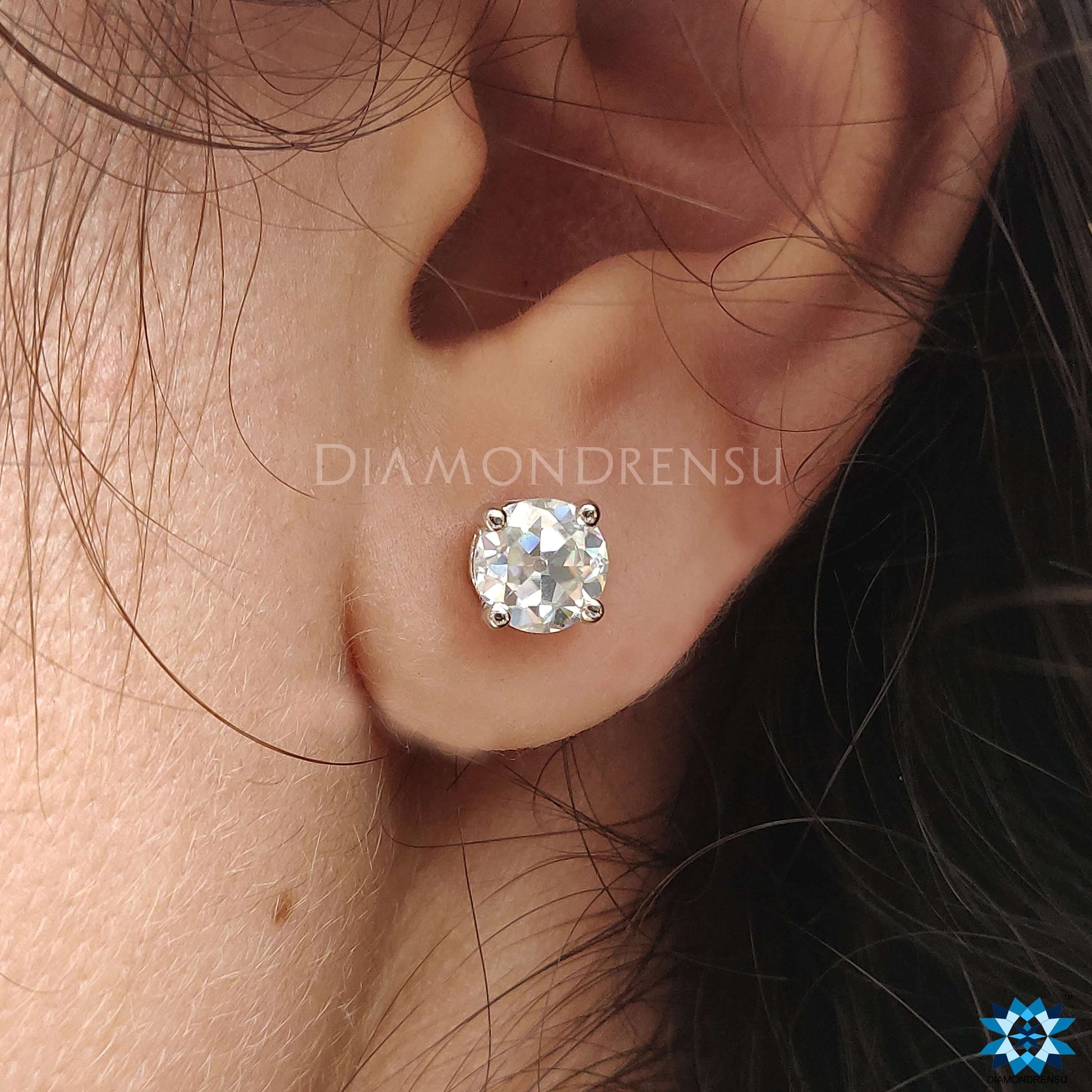 solitaire earrings