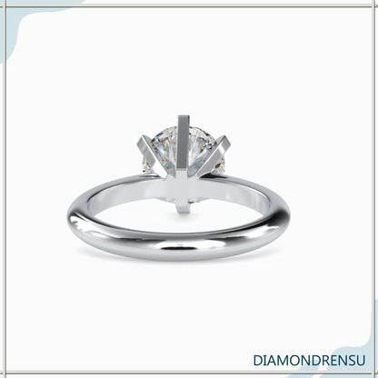 custom moissanite engagement ring - diamondrensu