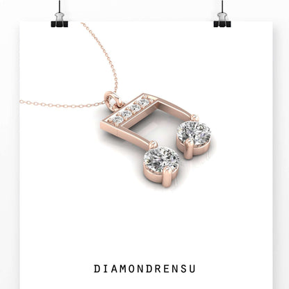 moissanite pendant set - diamondrensu