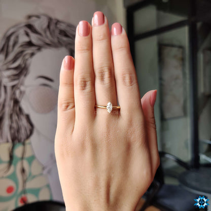 marquise moissanite ring