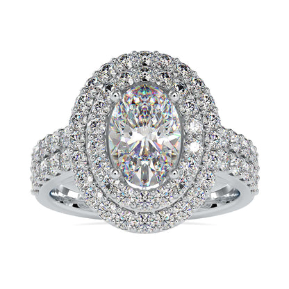 oval moissanite engagement ring - diamondrensu