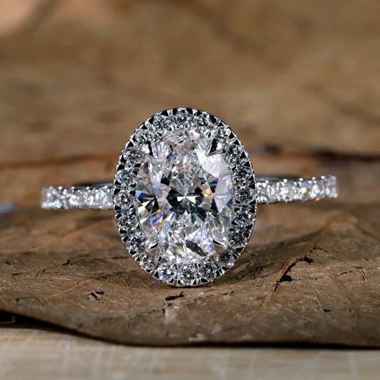 oval engagement ring - diamondrensu