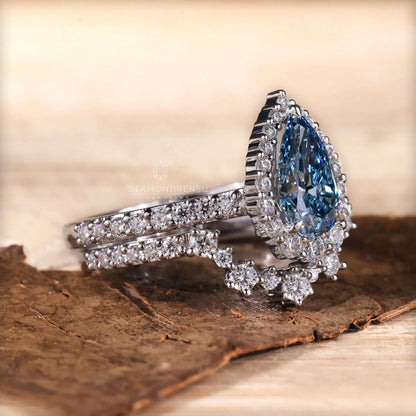 lab created diamond engagement ring