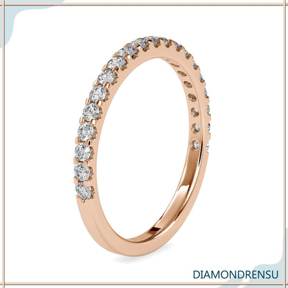 rose gold wedding bands - diamondrensu