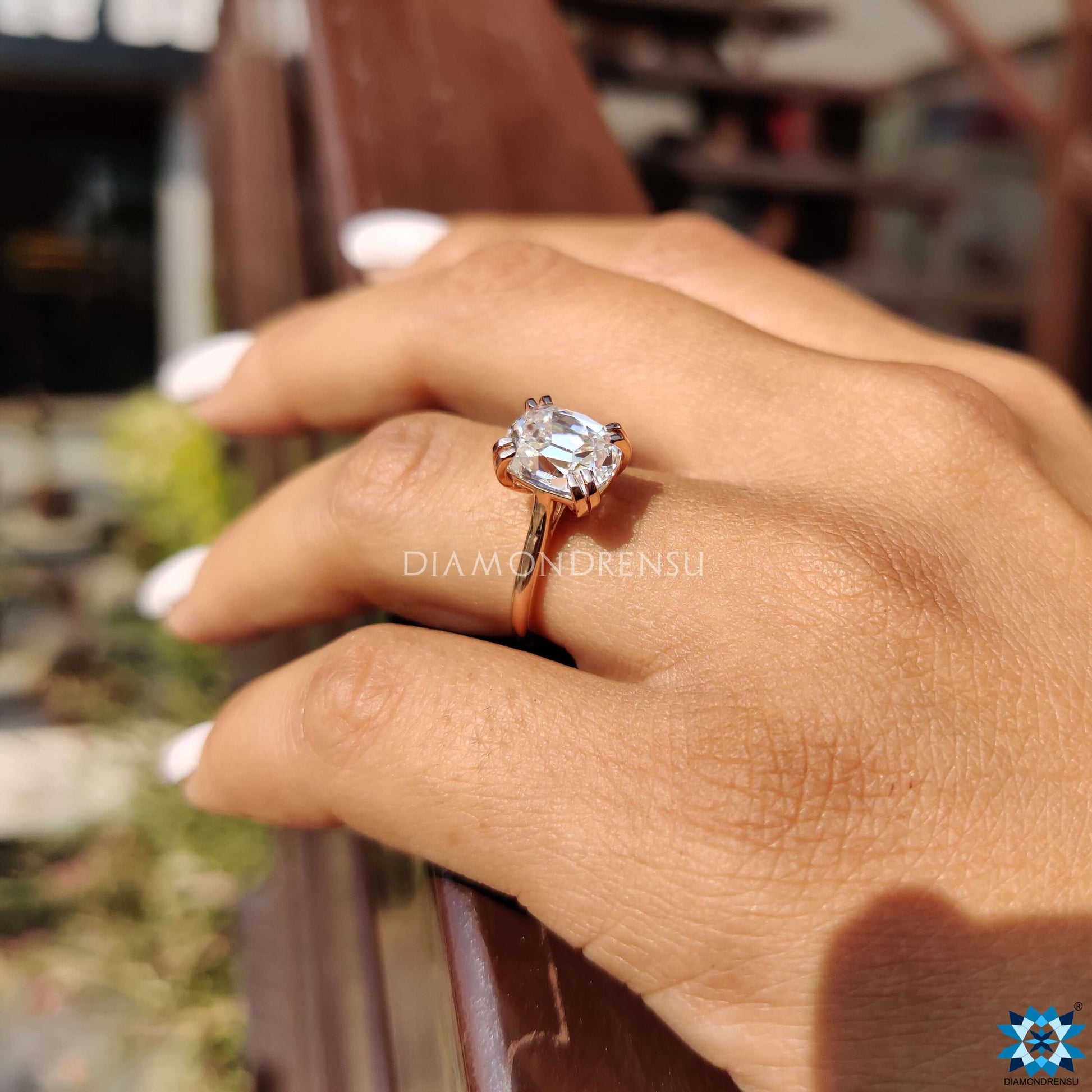 moissanite engagement rings - diamondrensu