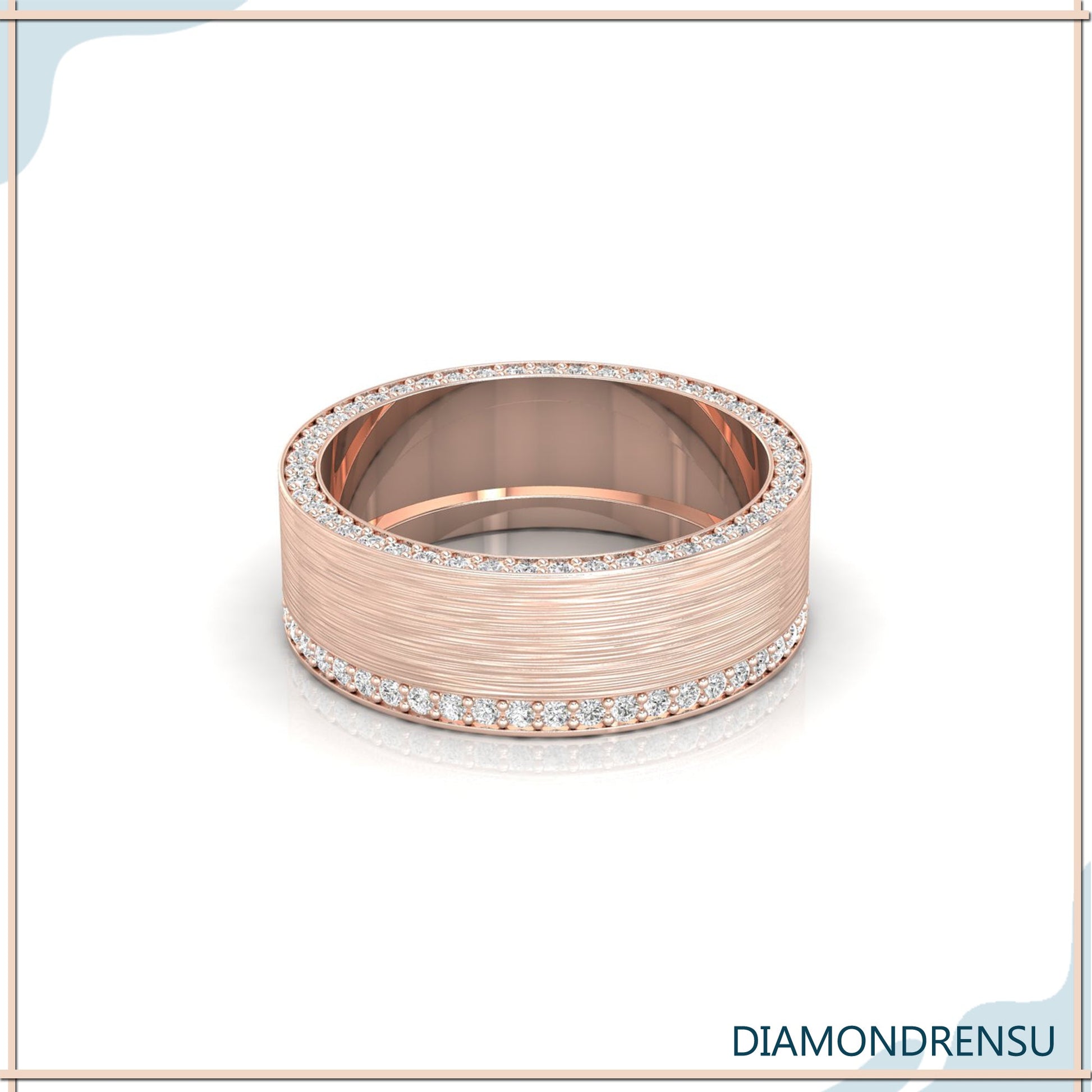 unique mens wedding bands - diamondrensu