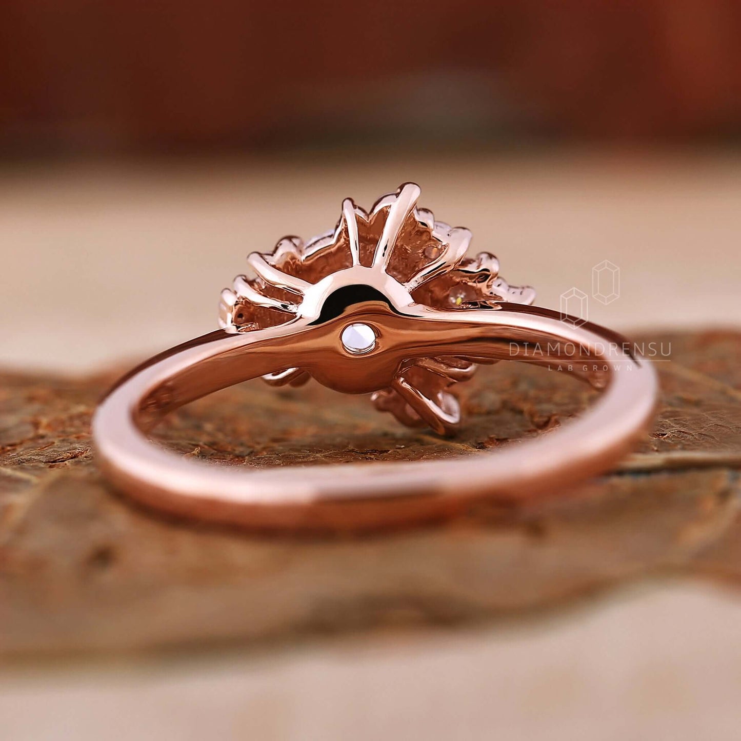 rose gold engagement ring