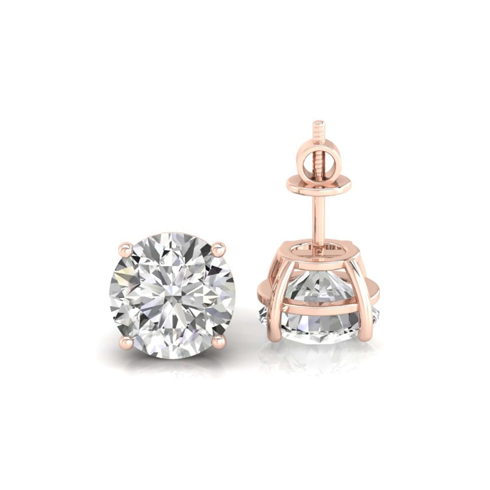 moissanite stud earrings - diamondrensu