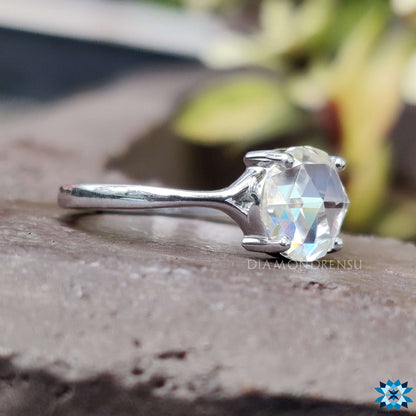 affordable moissanite engagement ring