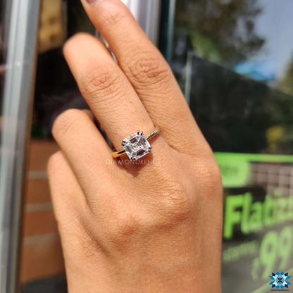 moissanite engagement ring