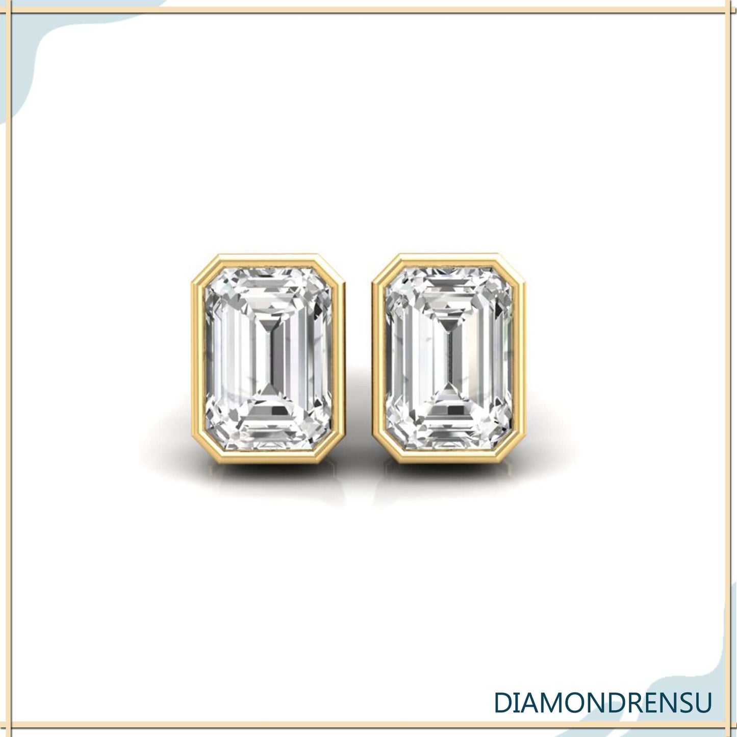 moissanite wedding eaarrings - diamondrensu