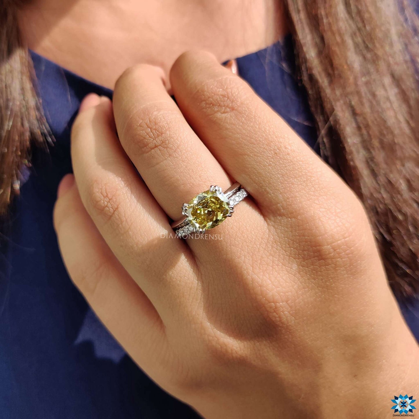 moissanite bridal set