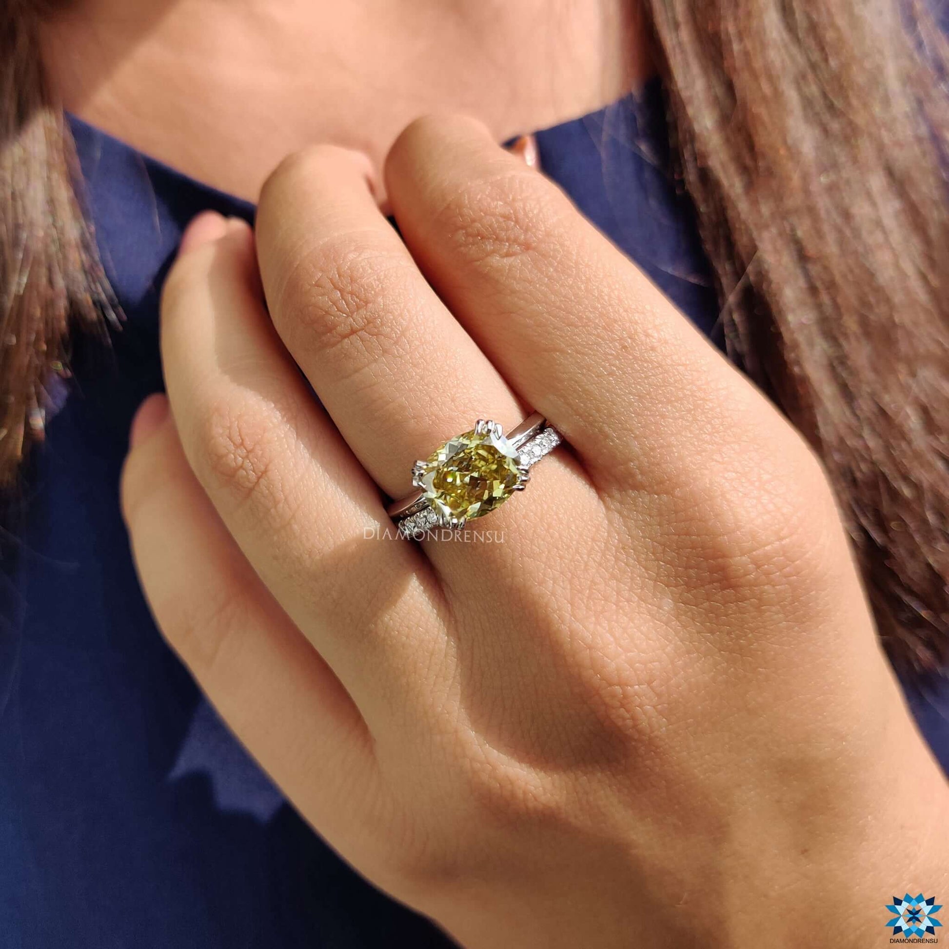 moissanite bridal set